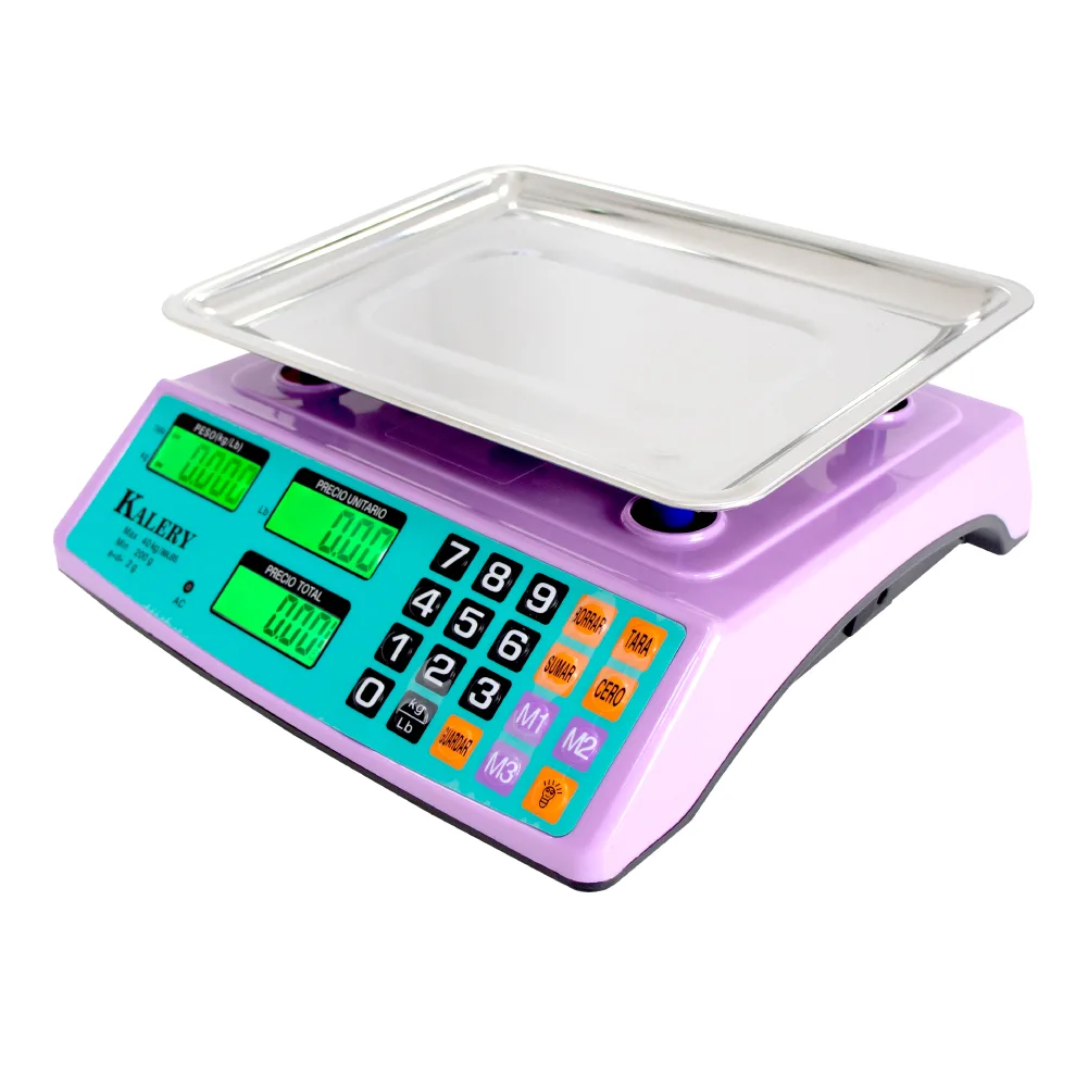 Balanzas Comercial Kalery ACS-702TP de 40 Kilos